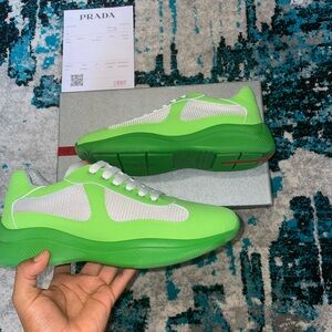 Prada Trainers Green Sneakers